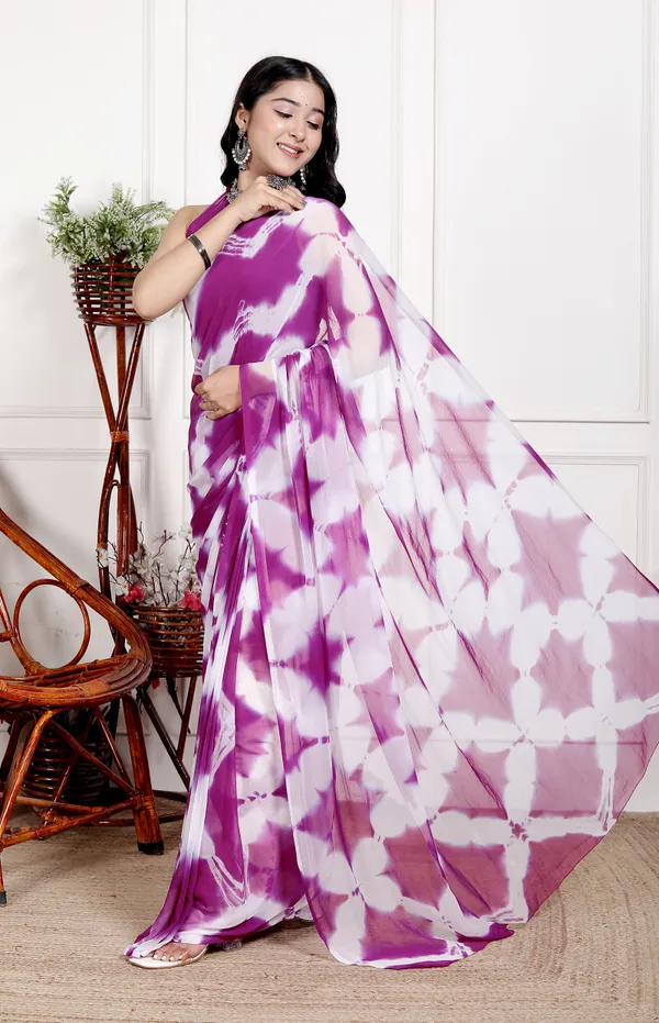Wine_Designer_Pure_Chiffon_&_New_Trendy_Bollywood_Saree_For_Women_(With_Blouse)