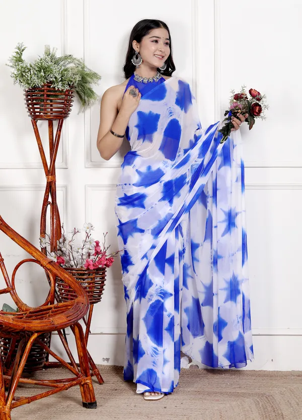 Blue_Designer_Pure_Chiffon_&_New_Trendy_Bollywood_Saree_For_Women_(With_Blouse)