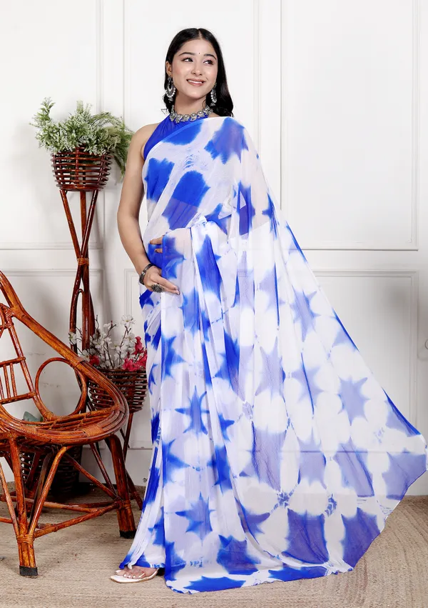 Blue_Designer_Pure_Chiffon_&_New_Trendy_Bollywood_Saree_For_Women_(With_Blouse)