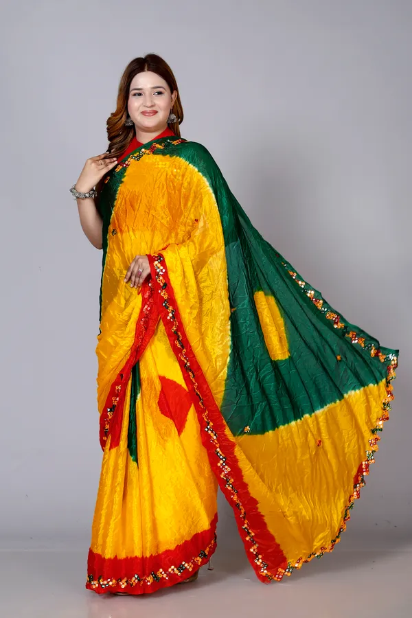 Yellow_Designer_Pure_Chiffon_&_New_Trendy_Bollywood_Saree_For_Women_(With_Blouse)