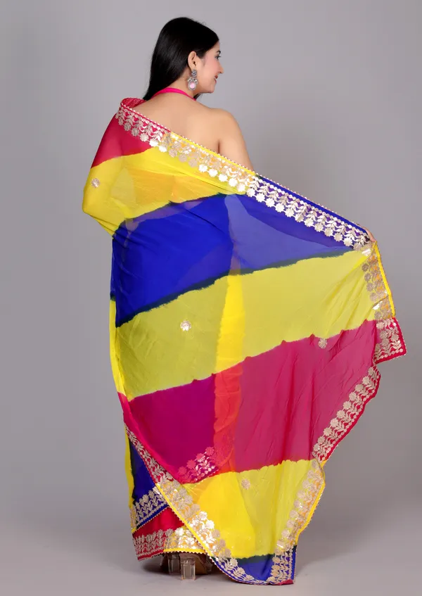 Yellow_Designer_Pure_Chiffon_&_New_Trendy_Bollywood_Saree_For_Women_(With_Blouse)