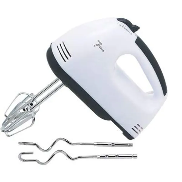 White_Hand_Blender_|Food_Blender,_Egg_Mixer_Blenders_Hand_Mixer_|_Easy_Mix,_Powerful_260_Watt_Motor_|_7_Speed_Control_+_Turbo_|_Dough_Hooks_And_Strip_Attachments