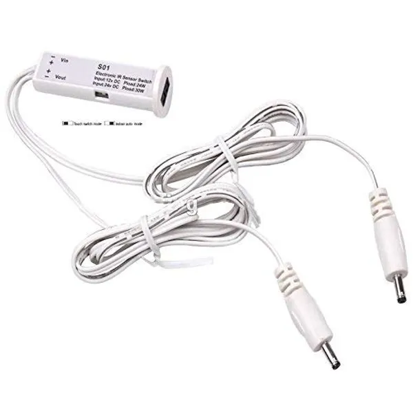 White_12V/24V_Led_Ir_Door_Sensor_Touchless_Mini_Motion_Detector_Electronic_Ir_Sensor_Switch_Work_With_Under_Cabinet_Light_Or_Showcase_Auto._Controller