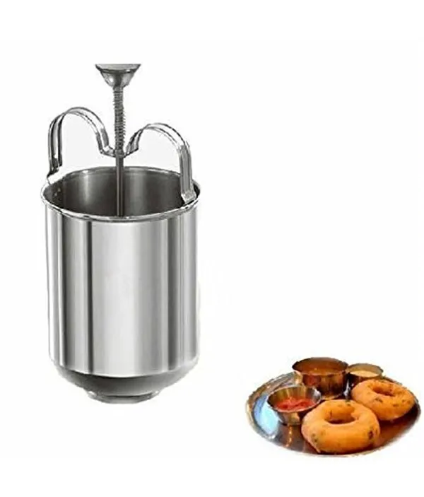 Red_Stainless_Steel_Medu_Vada_Maker_With_Stand