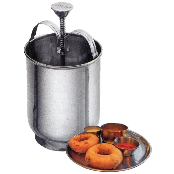 Red_Stainless_Steel_Medu_Vada_Maker_With_Stand