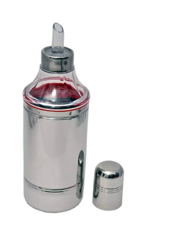 Silver_Steel_Cooking_Oil_Pot_Dropper_Dispenser_Pourer_With_Handle_For_Non_Slip_Grip