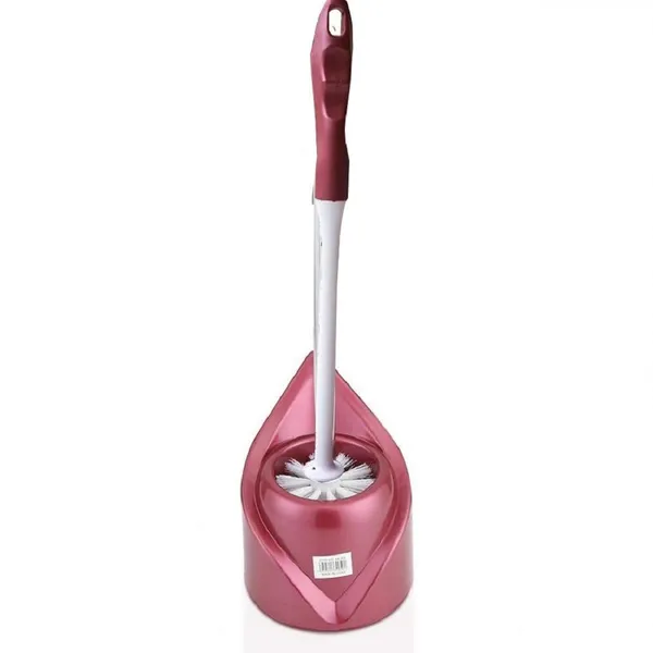 Red_Toilet_Brush_And_Holder_Bowl_Cleaning_System_With_Scrubbing_Wand_For_Bathroom