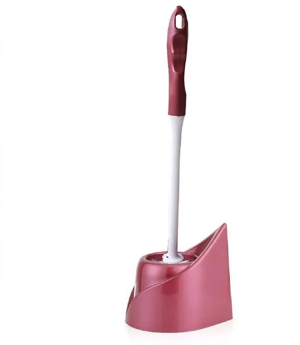 Red_Toilet_Brush_And_Holder_Bowl_Cleaning_System_With_Scrubbing_Wand_For_Bathroom