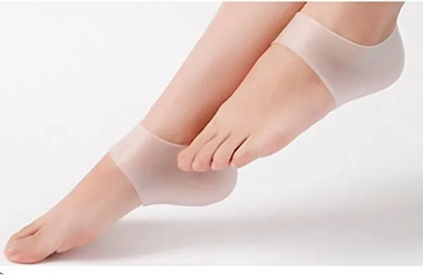 Beige_Silicone_Gel_Heel_Pad_Socks_For_Heel_Swelling_Pain_Relief,Dry_Hard_Cracked_Heels_Repair_Cream_Foot_Care_Support_Cushion_-_For_Men_And_Women