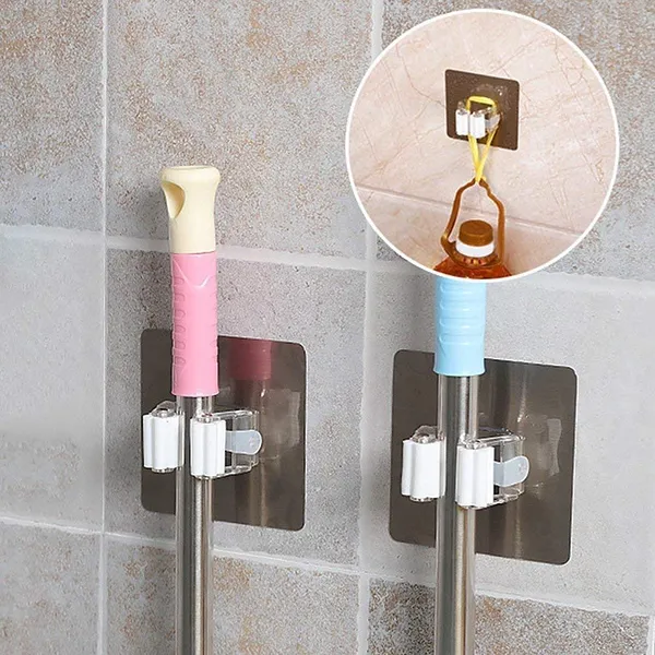Beige_Long_Handled_Dust_Pan_-_Stand_Up_Design_-_Accommodates_Any_Broom/Hand_Brush-Broom_And_Dustpan_Treelen_With_Dust_Pan_With_Long_Handle_Combo-Free_Broom_Holder_For_Home/Lobby/Shop/Office