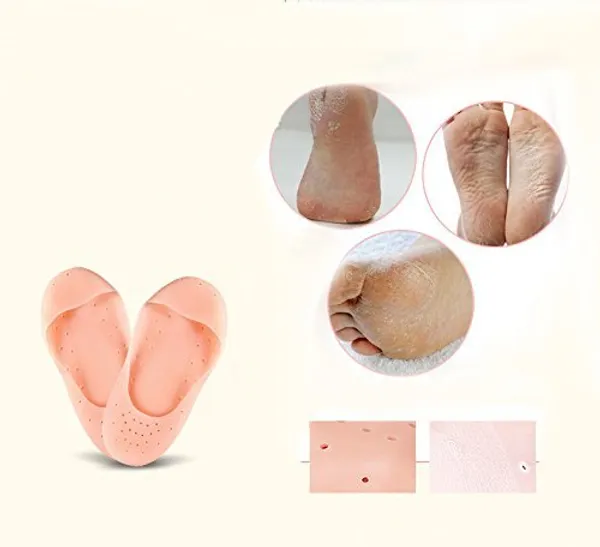 Beige_Anti_Crack_Full_Length_Silicon_Foot_Protector_Moisturizing_Socks_For_Foot_Care_And_Heel_Cracks