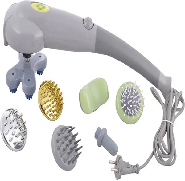 White_Stepless_Speed_8_Head_Massage_Stick_A_Complete_Body_Massager_Magic_Massager