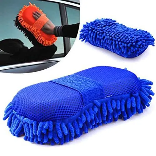 Blue_Amazing_Microfiber_Super_Mitt_Hand_Glove_Duster_For_Car/Office/Home