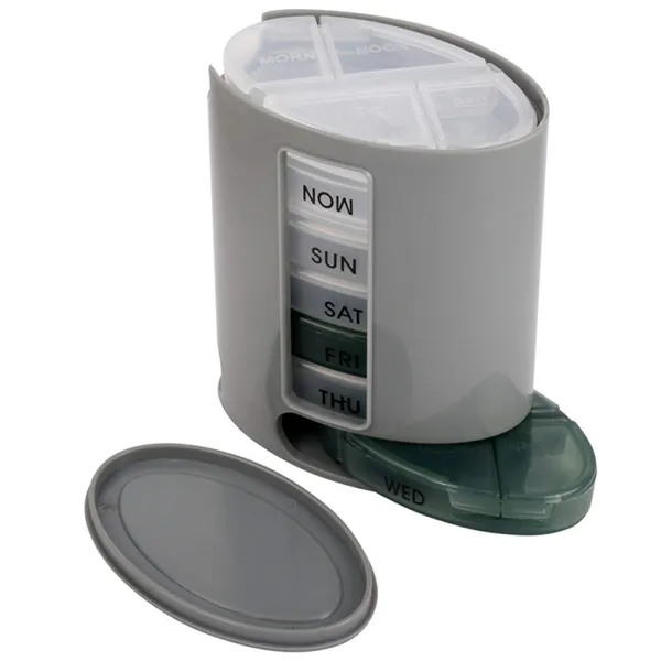 Grey_7_Day_Weekly_Tablet_Medicine_Storage_Box_With_4_Compartments/Pill_Dispenser