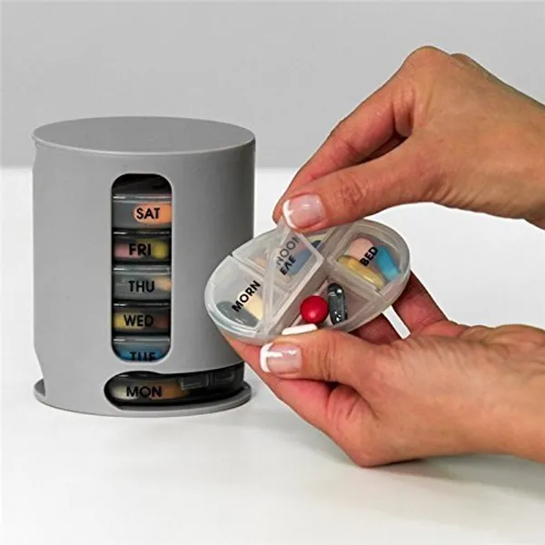 Grey_7_Day_Weekly_Tablet_Medicine_Storage_Box_With_4_Compartments/Pill_Dispenser