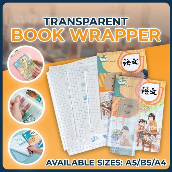 Maharsh_20Pcs_Self_Adhesive_Book_Cover_Transparent_Protective_Sticker_for_School_Notebooks_Waterproof_Book_Covers_Roll_Plastic_Sheets_(Transparent,_A4_(21.5x30_cm))