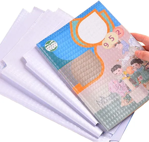 Maharsh_20Pcs_Self_Adhesive_Book_Cover_Transparent_Protective_Sticker_for_School_Notebooks_Waterproof_Book_Covers_Roll_Plastic_Sheets_(Transparent,_B5(19.5x26_cm))