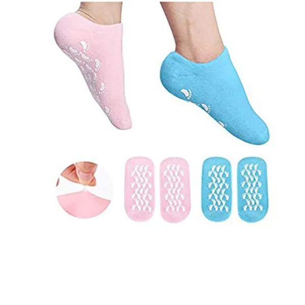 Spa_Gel_Socks_And_Gloves_Set_Moisturizing_Silicone_Gel_Combo_For_Hands_Feet;_Skin_Whitening_Care_Beauty_Spa_Treatment_Hydrating_Cool_Soft_Cotton_Booties_&_Gloves_For_Dry_Hard_Cracked_Skin_(Blue)