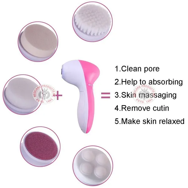 Pink_5_In_1_Beauty_Care_Facial_Massager_With_2_Speed_Control
