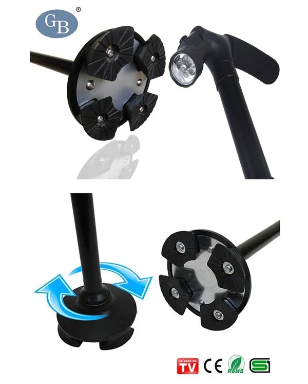 Black_Two_Handled_Cane_With_More_Grip_&_Less_Slip_Dependable_Folding_Cane_With_Built_In_Lights