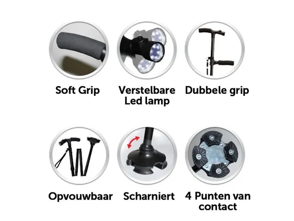 Black_Two_Handled_Cane_With_More_Grip_&_Less_Slip_Dependable_Folding_Cane_With_Built_In_Lights