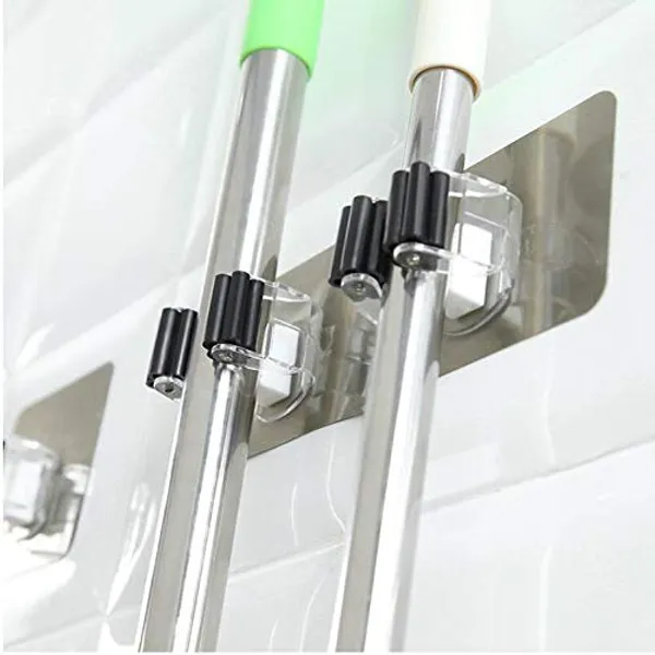 Silver_Magic_Sticker_Series_Multifunction_Plastic_Self_Adhesive_Mop_And_Broom_Wall_Mounted_Holder_For_Home/Kitchen_(9X8_Cm)