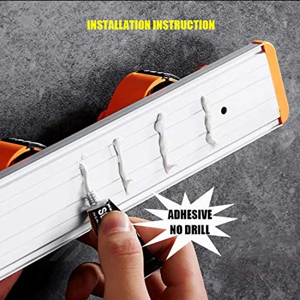 Orange_Mop_Holder_And_Broom_Holder,_4_Slot_Position_With_5_Hooks_Garage_Storage_Holder_Wall_Mounted,Material-Aluminum_(Style-2)