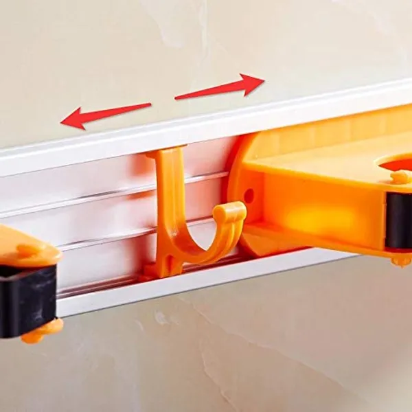 Orange_Mop_Holder_And_Broom_Holder,_4_Slot_Position_With_5_Hooks_Garage_Storage_Holder_Wall_Mounted,Material-Aluminum_(Style-2)