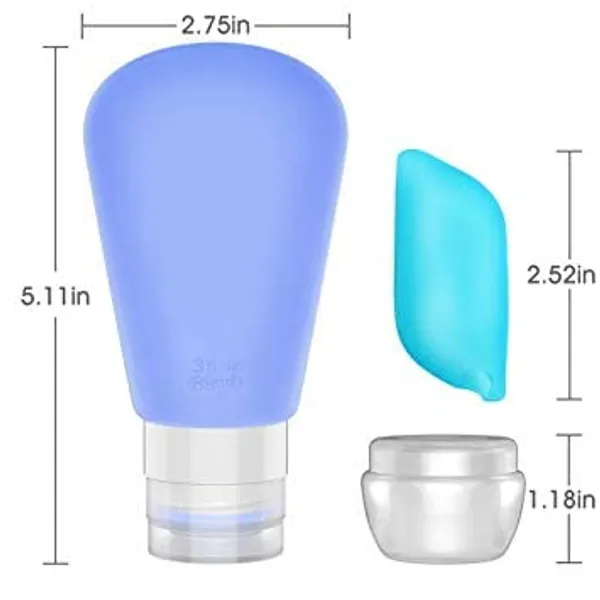 Multicolor_4Pcs_Travel_Silicone_Bottles_Set_-_90Ml_Portable_Silicone_Travel_Bottle_Lotion_Shampoo_Cosmetic_Empty_Mini_Tub_Containers_Squeezable_Bottle_For_Shower_Gel,_Liquid_Soap,Toiletries