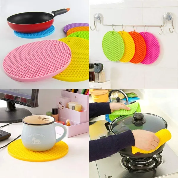 Multicolor_Silica_Gel_Anti_Hot_Heat_Resistant_Round_Pot_Holder_Disc_Pads_Car_Dashboard_Pad_Dining_Table_Mat_Placemat_Coasters_Pack_Of_5