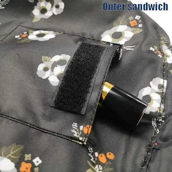 Black_Floral_Women's_Convenient_And_Waterproof_Multifunction_Portable_Lazy_Travel_Cosmetic_Storage_Makeup_Organizer_Toiletry_Bag_With_Drawstrings