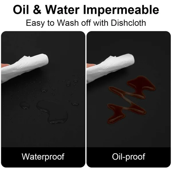 Black_Pu_Leather_Dining_Table_Mat_Waterproof_Heat_Insulation_Placements