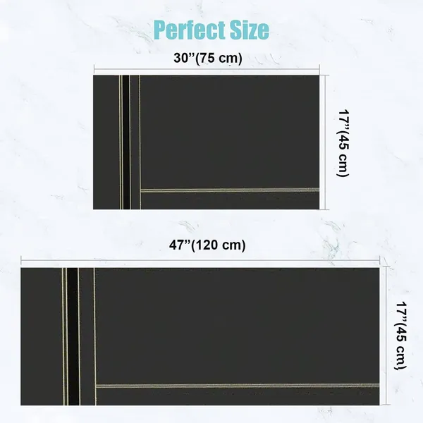 Black_Modern_Kitchen_Floor_Mat_With_Water_And_Oil_Absorption,Kitchen_Rug_Anti_Slip_Crystal_Velvet_Long_Strip_Foot_Mat