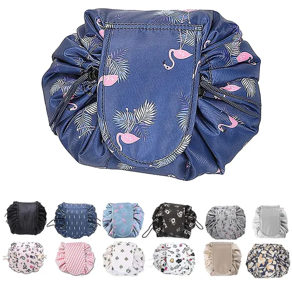Blue_Duck_Women's_Convenient_And_Waterproof_Multifunction_Portable_Lazy_Travel_Cosmetic_Storage_Makeup_Organizer_Toiletry_Bag_With_Drawstrings