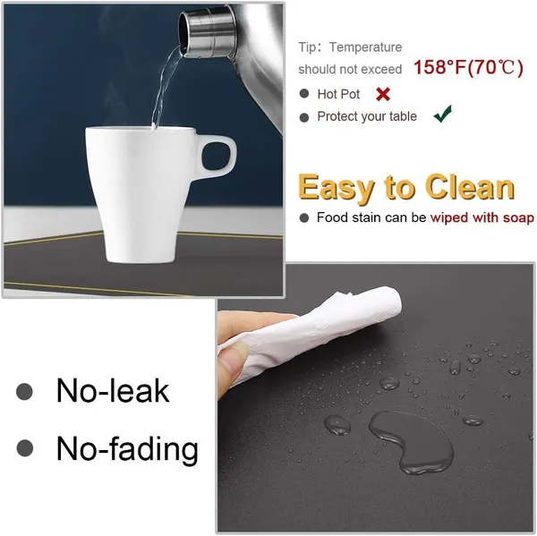 Brown_Pu_Leather_Dining_Table_Mat_Waterproof_Heat_Insulation_Placements