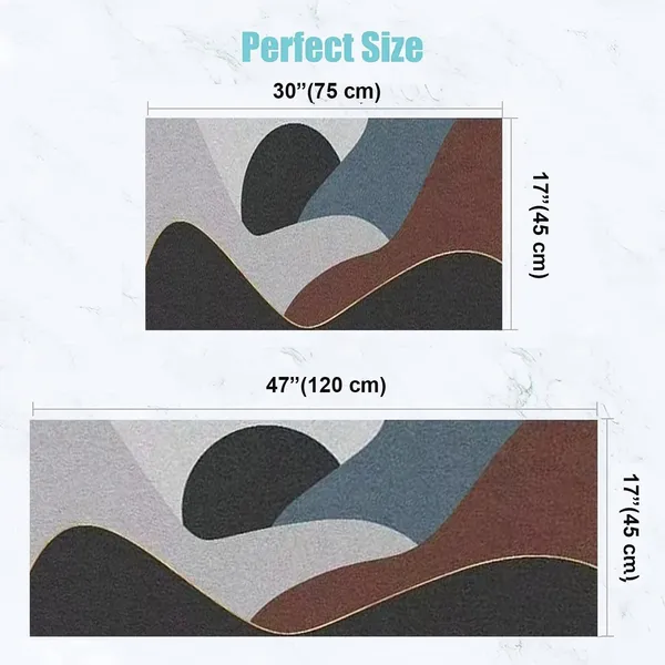 Brown_Modern_Kitchen_Floor_Mat_With_Water_And_Oil_Absorption,_Anti_Slip_Crystal_Velvet_Long_Strip_Foot_Mat