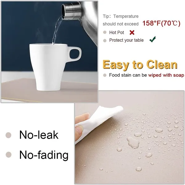 Champagne_Leather_Placemats_For_Dining_Table,_Waterproof_Heat_Resistant_Easy_To_Clean_Non-Slip_Wipeable_Pu_Leather_Place_Mats_Indoor,_Washable_Kitchen_Table_Mats