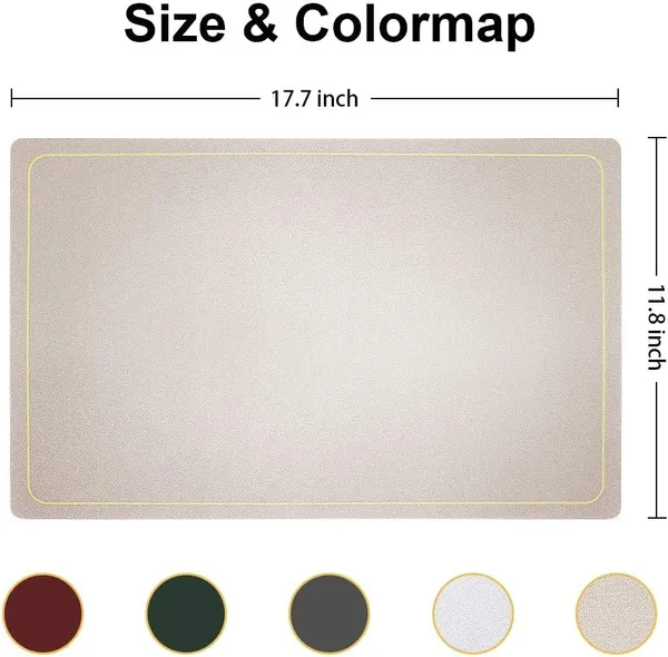 Champagne_Leather_Placemats_For_Dining_Table,_Waterproof_Heat_Resistant_Easy_To_Clean_Non-Slip_Wipeable_Pu_Leather_Place_Mats_Indoor,_Washable_Kitchen_Table_Mats