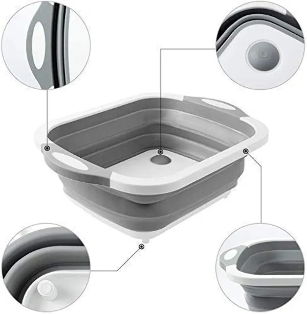 White_Foldable_Vegetable_Sink_Drain_Basket_Home_Kitchen_Sink_Washing_Fruit_Bowl_Vegetable_Basket_Functional_Folding_Cutting_Board_(Chopping_Board)