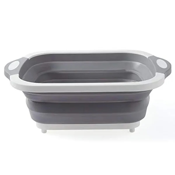 White_Foldable_Vegetable_Sink_Drain_Basket_Home_Kitchen_Sink_Washing_Fruit_Bowl_Vegetable_Basket_Functional_Folding_Cutting_Board_(Chopping_Board)