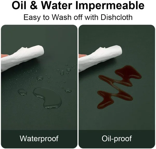 Green_Pu_Leather_Dining_Table_Mat_Waterproof_Heat_Insulation_Placements