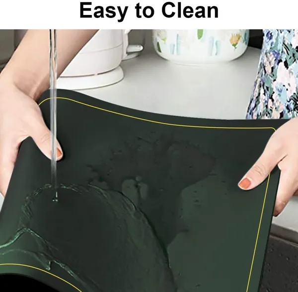Green_Pu_Leather_Dining_Table_Mat_Waterproof_Heat_Insulation_Placements