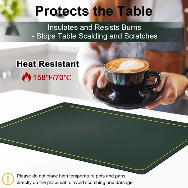 Green_Pu_Leather_Dining_Table_Mat_Waterproof_Heat_Insulation_Placements