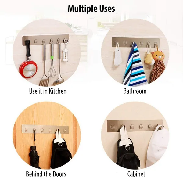 White_Magic_Sticker_Series_Chrome_Plated_Metal_Self_Adhesive_Used_For_Bathroom_&_Kitchen_Item_Hanger_Hook_Rail_(Kitchen_Hanger)