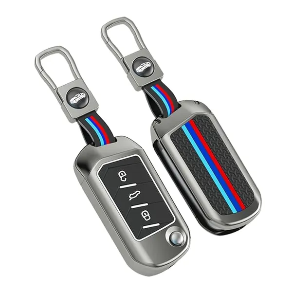 Premium_Metal_Key_Cover_for_3_Button_Flip_Key_Compatible_with_Mahindra_Scorpio_N_|_3Xo_|_Xuv_300_|_Marazzo_|_Xuv_700_|_Xuv_400_Ev_|_Bolero_|_Thar