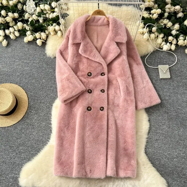 Women's_Luxurious_Faux_Fur_Long_Coat_Button_Closer_Type_Free_Size