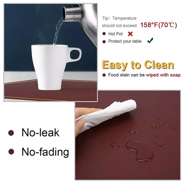 Pink_Pu_Leather_Dining_Table_Mat_Waterproof_Heat_Insulation_Placements