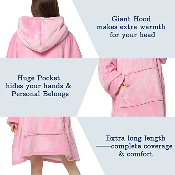 Pink_Oversized_Hoodie_Blanket_Women_Ultra_Plush_Fleece_With_Soft_Sherpa_Reversible_Warm_Cosy_Comfy_Wearable_Hooded_Giant_Sweatshirt_Throw_For_Girls_Adults_Men_Boys_Kids_Big_Pocket