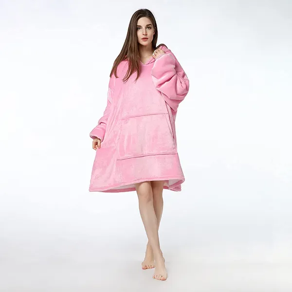 Pink_Oversized_Hoodie_Blanket_Women_Ultra_Plush_Fleece_With_Soft_Sherpa_Reversible_Warm_Cosy_Comfy_Wearable_Hooded_Giant_Sweatshirt_Throw_For_Girls_Adults_Men_Boys_Kids_Big_Pocket