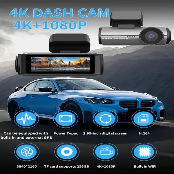 Black_3_Dash_Cam_4K_Front_1080_Rear_&_1080_Cabin_Dash_Cam_Wifi_Gps_Front_Cabin_Recorder_Cars_Infrared_Night_Ips_3_Inch_Screen_Loop_Recording_Wdr_Parking
